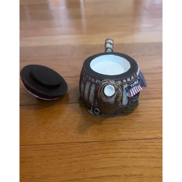 Hometown Teapot Cottages Hardware Store Miniature Tea Pot - Picture 3 of 4